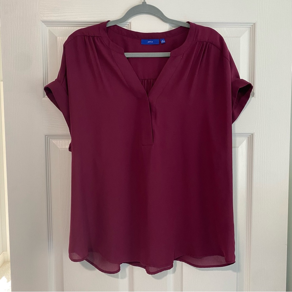 Apt. 9 Deep Red Women's Blouse